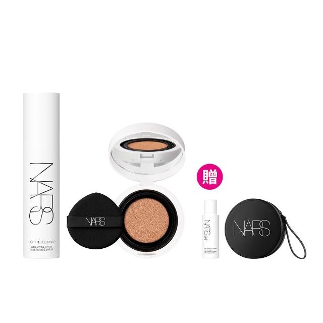 NARS 水光底妝必收 組 NARS 水光底妝必收組為底妝愛好者必備,包含多款水光感底妝產品,輕盈服帖不厚重,持妝力強,打造自然透亮肌膚。適合日常與特殊場合使用,讓肌膚擁有無瑕透光的完美底妝效果。