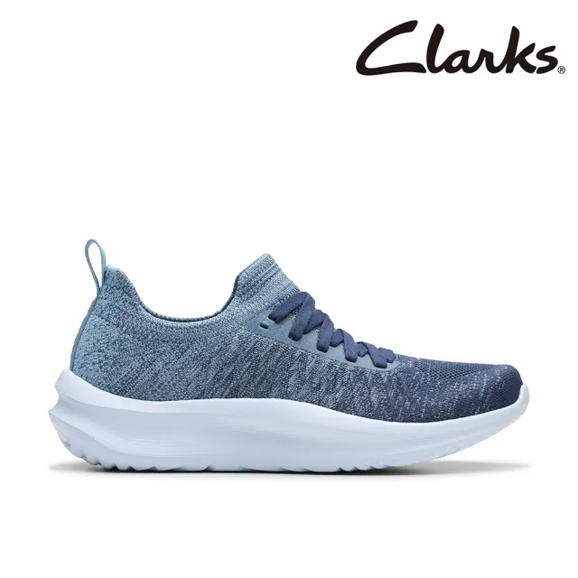 【Clarks】舒適女鞋 輕量透氣綁帶休閒鞋 運動鞋 瑪莉珍鞋 小白鞋