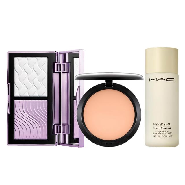 【M.A.C】冠軍柔焦濾鏡組(口袋雙色濾鏡蜜粉餅+超持妝無瑕粉餅SPF15/PA+_13g不含粉盒_雙11限定)