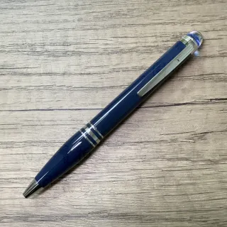【MONTBLANC 萬寶龍】萬寶龍星際行者藍色星球系列珍貴樹脂原子筆(132441)