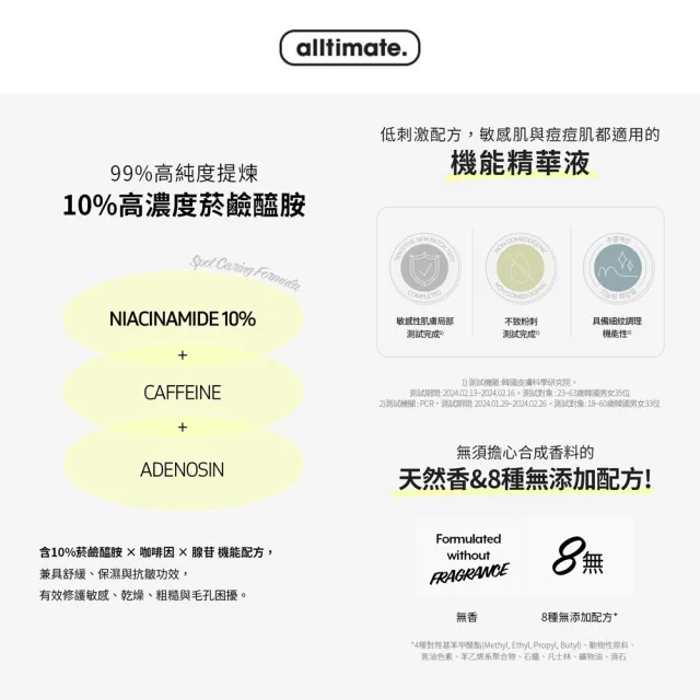 【THE FACE SHOP】官方直營 ALLTIMATE 菸鹼醯胺10%修護精華液 30ml