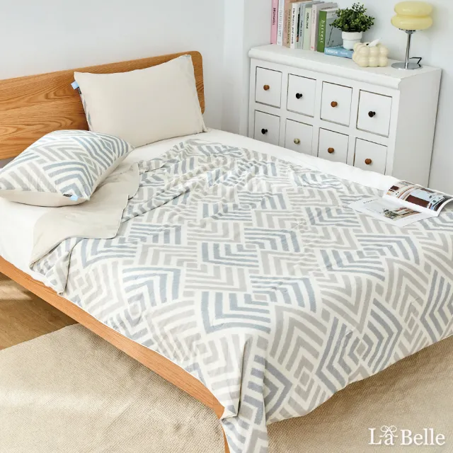 【Great Living 格蕾寢飾】買1送1 義大利La Belle ICECOOL眠綿冰蠶絲蛋白涼感涼被(150X195CM) 涼被任選