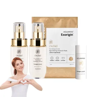 【AQUAMAX 奧科美氏】閨泌精華1+1分享組(女大推薦/蘭花植泌體/極緻小蘭瓶/保濕鎖水/撫平細紋/彈潤透亮)