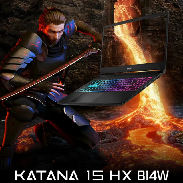 升級32G★【MSI 微星】15.6吋 i7 RTX5060電競筆電(Katana 15 HX/i7-14700HX/16G/1TB/W11/B14WFK-689TW)