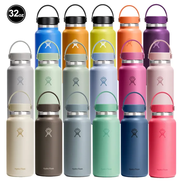 【Hydro Flask】32oz/946ml 寬口 真空 保溫瓶 多色可選(大口徑 大容量 提把 保冰 保冷 保溫)
