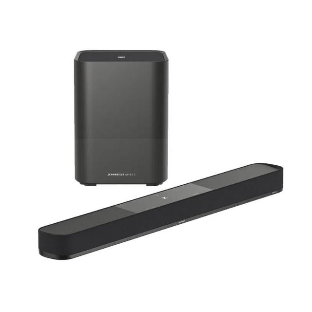  Sennheiser 森海塞爾 AMBEO Soundbar Plus 搭載哈曼卡頓技術，提供沉浸式 AMBEO PLUS 音效體驗。支援 Bluetooth 藍芽無線連線，無 HDMI 輸入/輸出設計，適合簡易家庭劇院。產地中國，BSMI 認證 CI3A1075310279，NCC 認證 CCAJ23LP00B0T5，提供 1 年保固，輕鬆升級您的影音娛樂。 