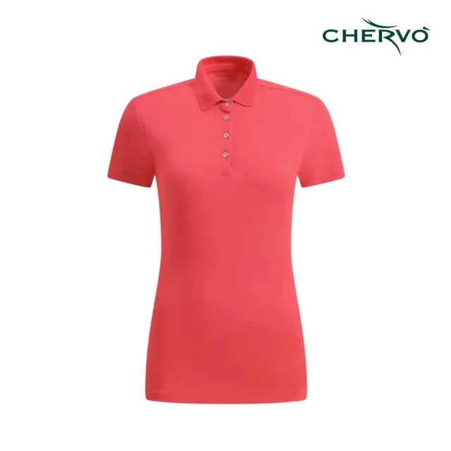 【CHERVO】ASTUTA - POLO LADY 女士 高爾夫POLO衫 桃粉(A1194-7007)