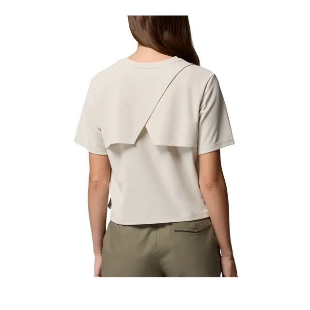 【Columbia 哥倫比亞】女款-涼感快排短袖上衣-Chill Creek™ Pique SS Tee-淺卡其(UAR74920HI/KS)