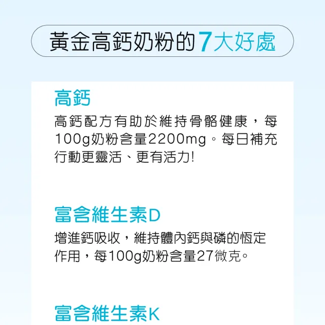 【RED COW 紅牛】官方直營 全家人黃金高鈣奶粉固鈣金三角配方2.2kgX6罐