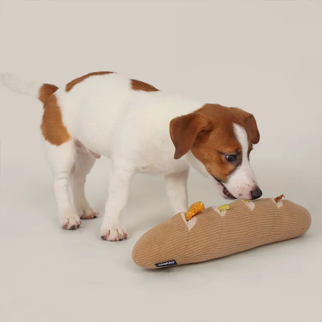 【CHEWFFON】法棍咬咬 藏食玩具(嗅聞玩具 狗狗玩具 寵物玩具 有聲玩具)