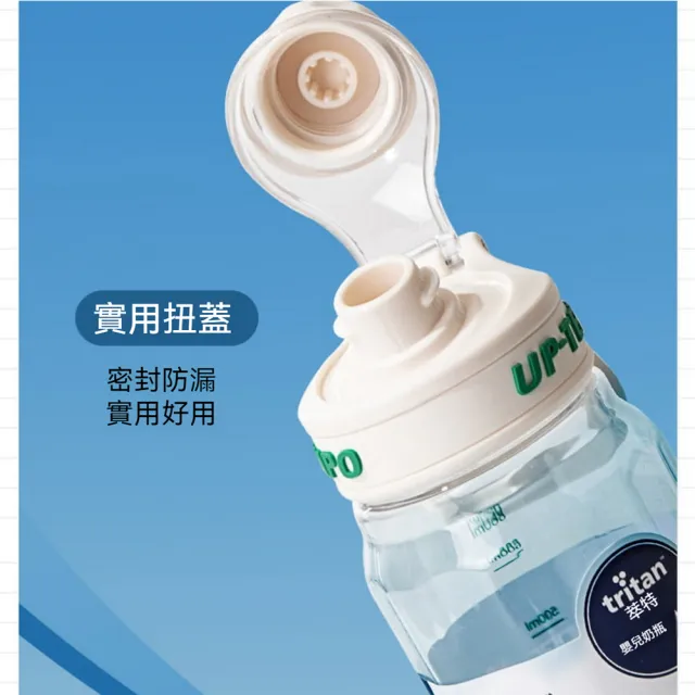 【H&R 安室家】Dodge 道奇Tritan扭蓋刻度水壺 運動水壺860ml(H01)