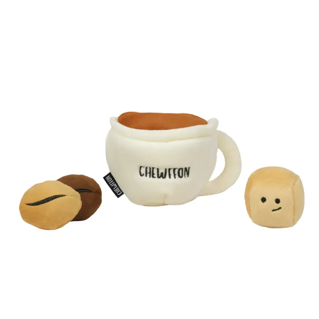 【CHEWFFON】咖啡加糖 藏食玩具(嗅聞玩具 狗狗玩具 寵物玩具 有聲玩具)