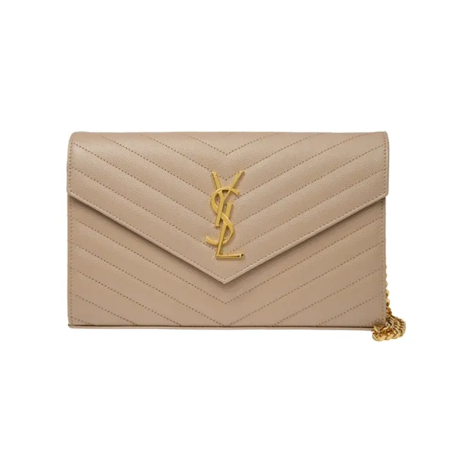 【YSL】377828 裸色 金字 大款(WOC BAG)