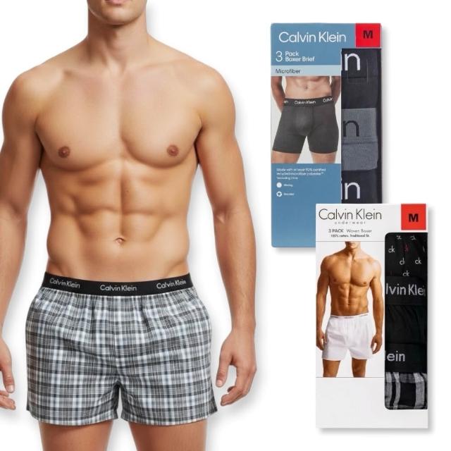 【CALVIN KLEIN】3件組 CK 透氣舒適 男款 四角內褲 多色可挑(CK男生內褲)