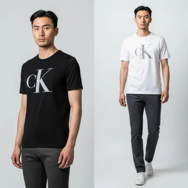 【Calvin Klein】CK條紋輕語 摩登主義 短T Calvin Klein 純棉 T恤 CK上衣(1447)