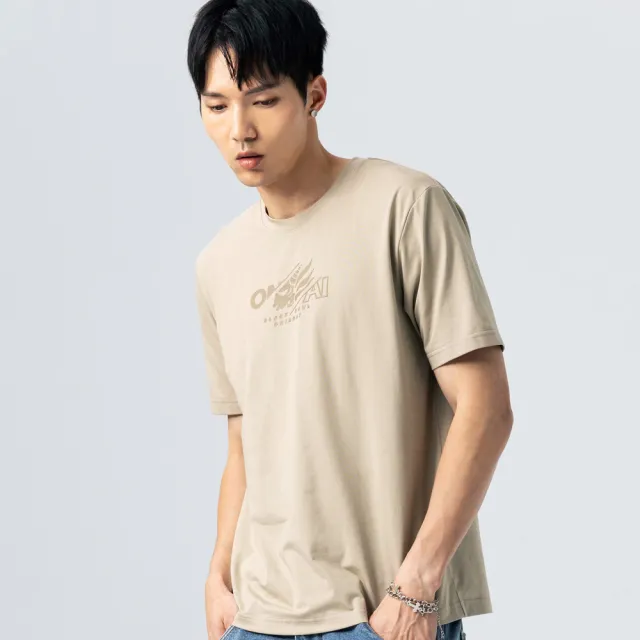 【BLUE WAY】男裝 網路獨家涼感升級面料黑魂重工LOGO側鬼 短袖 上衣-鬼洗