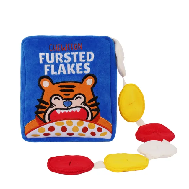 【CHEWFFON】早餐麥片 藏食玩具(嗅聞玩具 狗狗玩具 寵物玩具 有聲玩具)