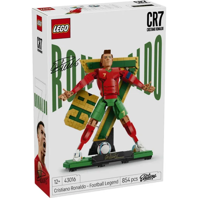 【LEGO 樂高】Editions 43012 & 43016 Cristiano Ronaldo－C羅組合(世足 2026世界盃 禮物 積木 居家擺設)