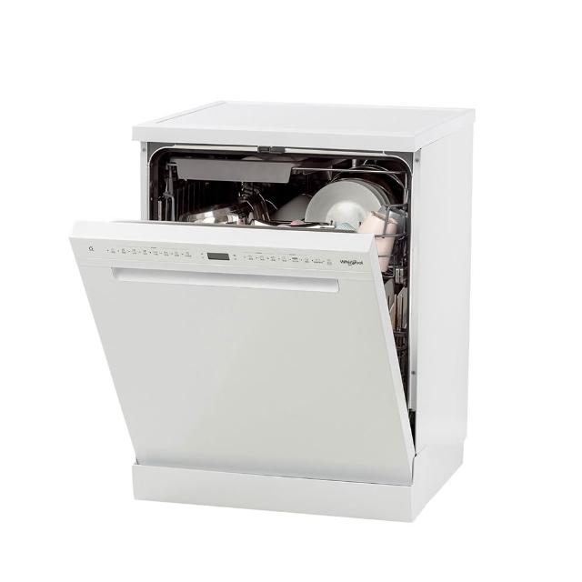 【Whirlpool 惠而浦】美國14人份自動開門洗碗機-白WDFS2R4PWETW(下單送洗碗3寶)