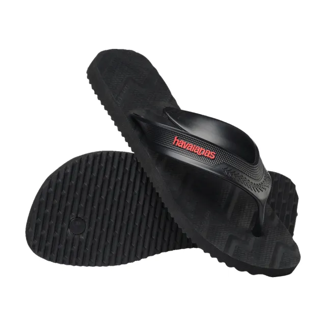 【havaianas 哈瓦仕】拖鞋 男鞋 女鞋 夾腳拖 寬帶 鏤空鞋帶 Track Waves 黑 4149734-0090U (哈瓦士)