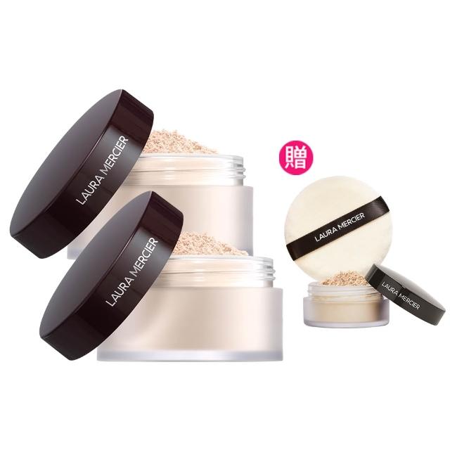 【LAURA MERCIER 蘿拉蜜思】煥顏透明蜜粉29g囤貨組(共2入 冠軍蜜粉 定妝散粉)