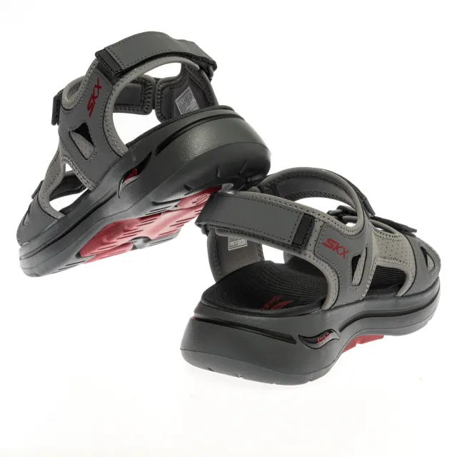 【SKECHERS】男鞋 健走系列涼拖鞋 拖鞋 瞬穿舒適科技 GO WALK ARCH FIT SANDAL(229064CCRD)