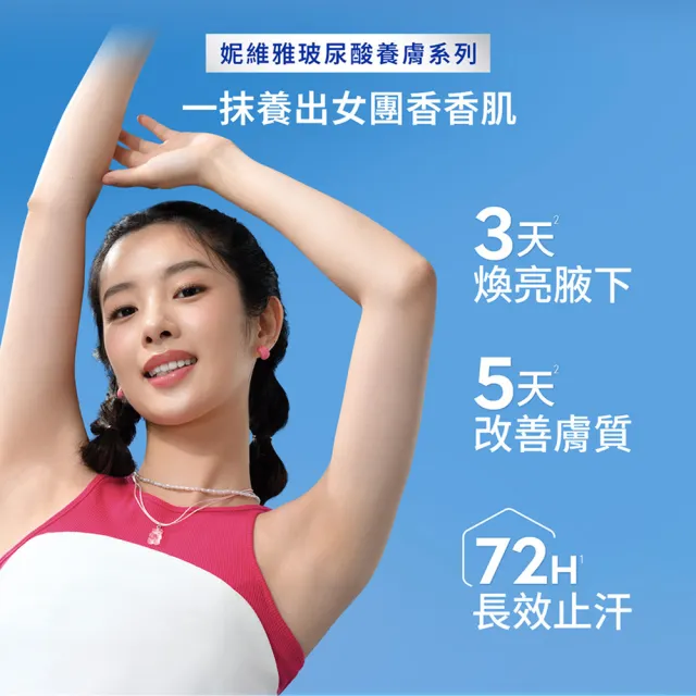 【NIVEA 妮維雅】新品上市★玻尿酸養膚止汗系列乳液50ml/噴霧150ml(體香膏/腋下美白)
