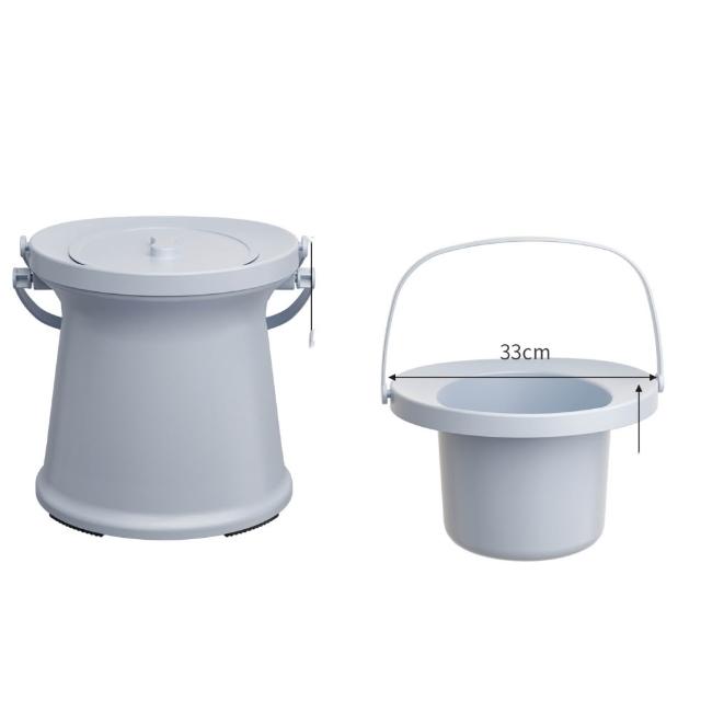 【窩居】帶蓋坐便器 老人大人夜壺 家用臥室尿壺 小便神器 尿盆 痰盂