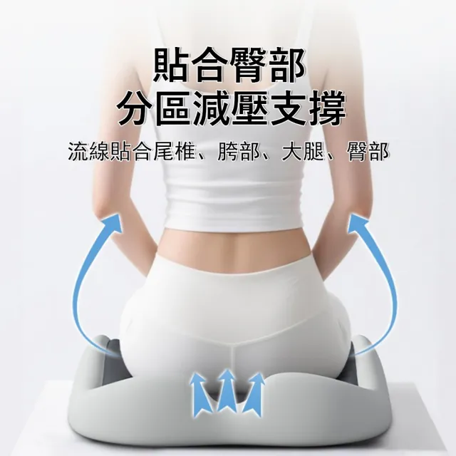 【Sager】方形包裹護臀坐墊 3D承托減壓坐墊 辦公美臀椅墊 中空透氣 痔瘡坐墊 汽車坐墊