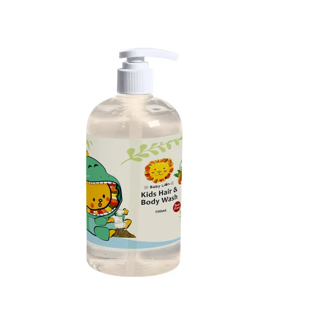【獅子寶寶】酪梨保濕洗沐系列 兒童2in1洗髮沐浴露500mL 大童小孩洗澡洗髮沐浴 洗沐二合一
