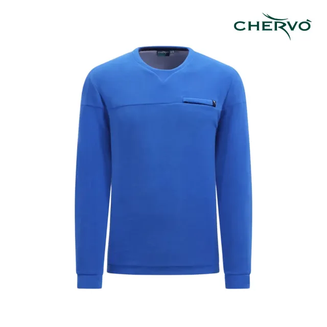 【CHERVO】PADDLE - SWEATER MAN 男士 圓領長袖上衣 藍(P0433-5004)