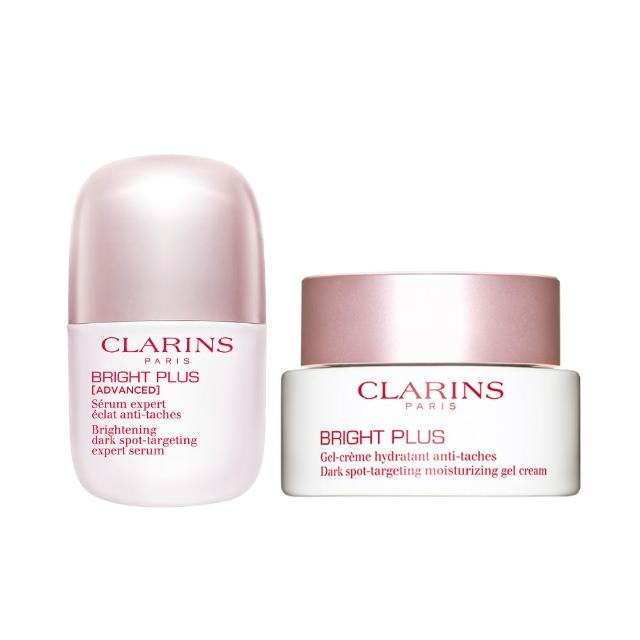 【CLARINS 克蘭詩】氧氣亮白光感精華30ml+氧氣亮白淡斑水凝霜50ml(女神亮白無限組 美白/提亮/去黃)