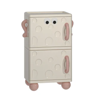 諾行 三層兒童櫃收納櫃 寶寶玩具儲物櫃 塑料卡通多功能收納櫃（收納櫃/床頭櫃/置物架/兒童收納）