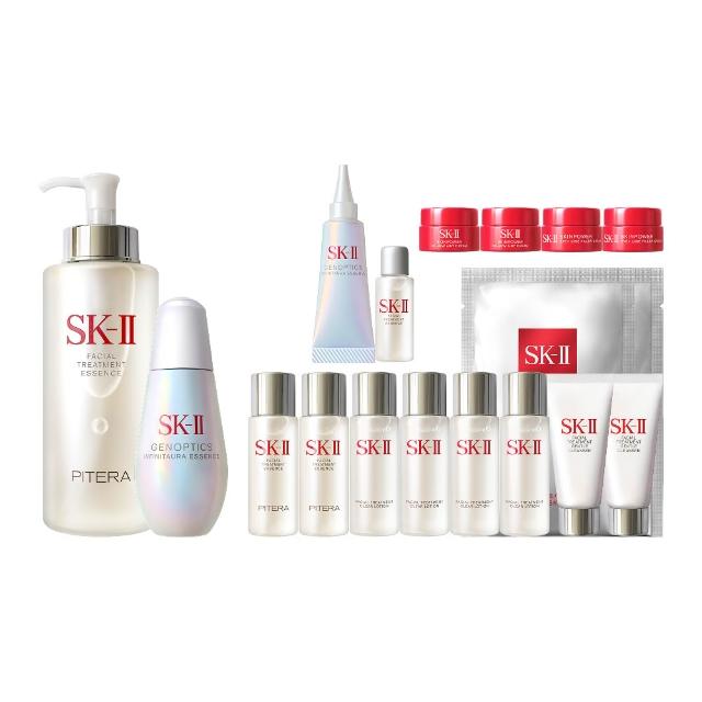 【SK-II】官方直營 青春露330ml+光蘊恆璨煥亮精華75ml(緊緻/透亮/臉部保養/小燈泡精華)
