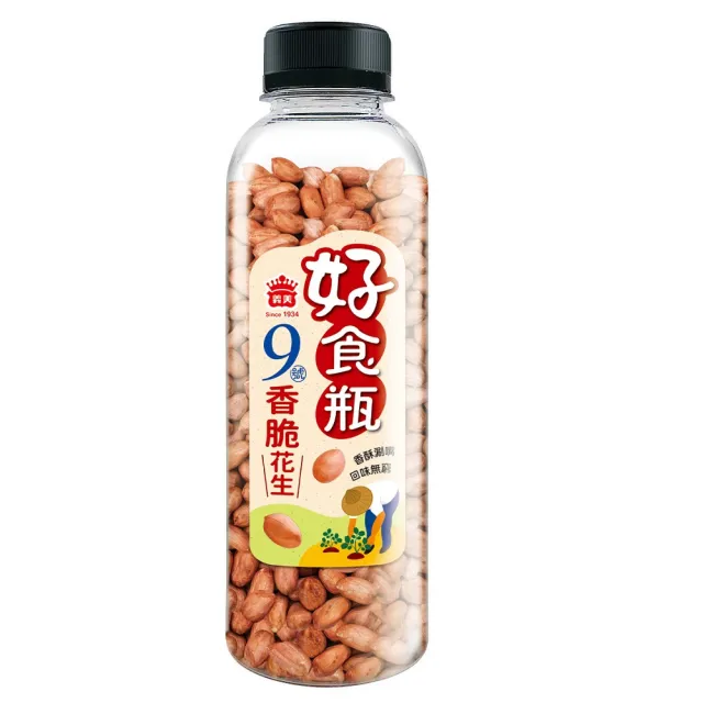 【義美】義美好食瓶-脆花生230g*4罐組(香脆*2+濃蒜/油爆/海苔 任選2)