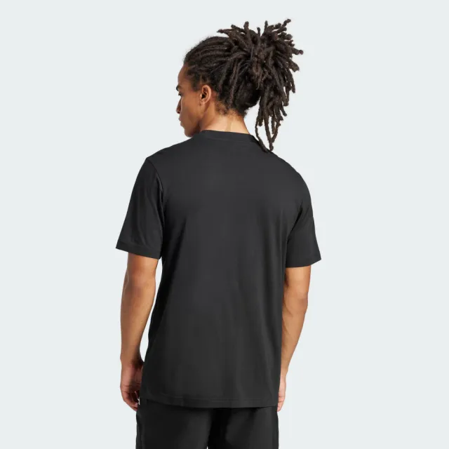 【adidas 愛迪達】ESSENTIALS 短袖上衣 T恤 男 JE9024