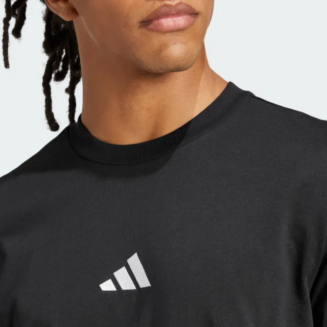 【adidas 愛迪達】ESSENTIALS 短袖上衣 T恤 男 JE9024