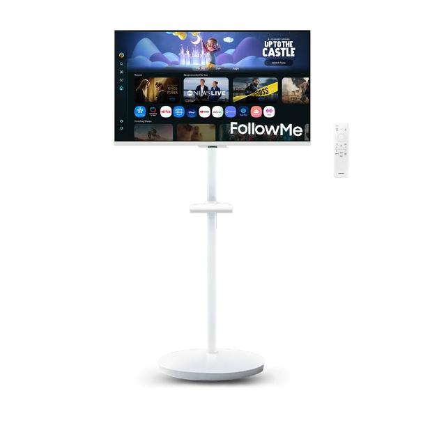 【Samsung 三星】FollowMe移動式 AI智慧聯網螢幕組★S32FM501EC 32型M5智慧聯網螢幕(內建喇叭/遙控器)