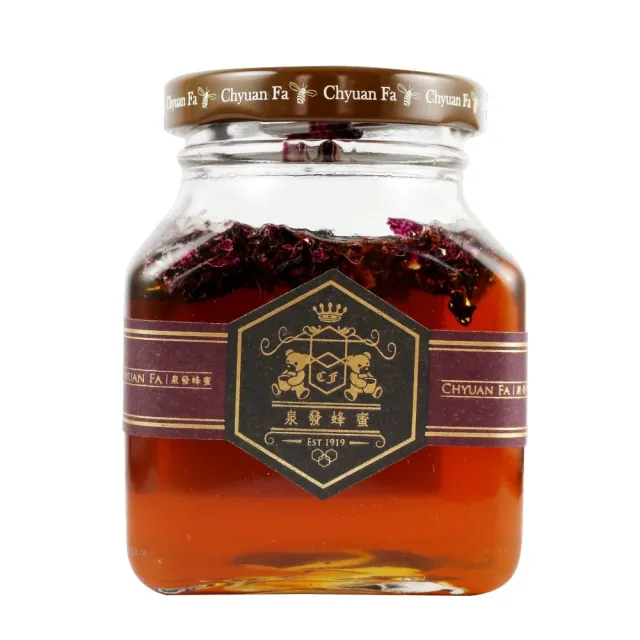 【CHYUANFA 泉發蜂蜜】玫瑰蜂蜜醬250g 三入組
