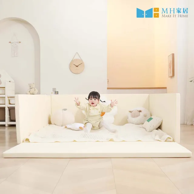 【MH 家居】抗菌百變兒童城堡地墊 150x150(嬰兒地墊/兒童地墊/爬行地墊/遊戲地墊)