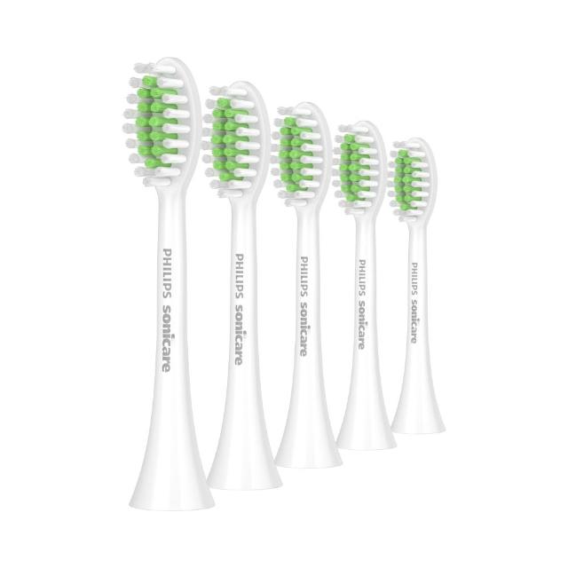 【Philips 飛利浦】HX2035 2100系列專用輕柔亮白刷頭五入組 (替換刷頭/溫和清潔/亮白效果/官方直營)