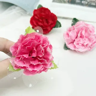 【六分埔禮品】康乃馨胸花12入-多色任選(母親節康乃馨胸針康乃馨別針謝師宴佈置擺飾裝飾)