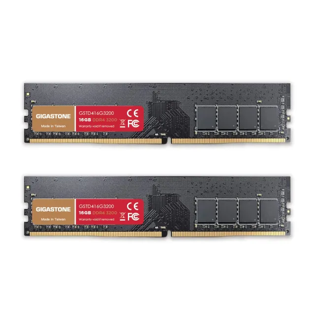 GIGASTONE 立達】DDR4 2666MHz 16GB 桌上型記憶體2入組(PC專用/8GBx2