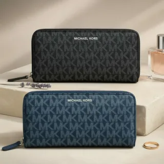 【Michael Kors】男生 長夾 滿版緹花 防刮牛皮 男款 皮夾(36U9MCRE3B)