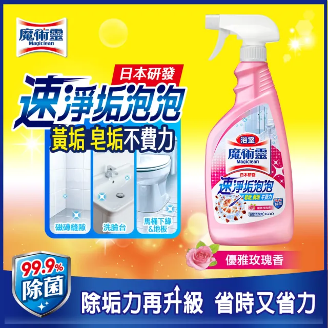 【魔術靈】浴室清潔劑噴槍瓶500ml+浴室魔術靈日本原裝去霉劑噴槍瓶400ml