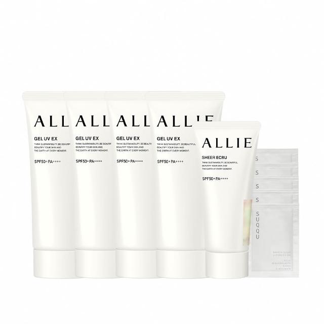 【Kanebo 佳麗寶】ALLIE 持采UV高效防曬水凝乳4入團購組(90gx4)