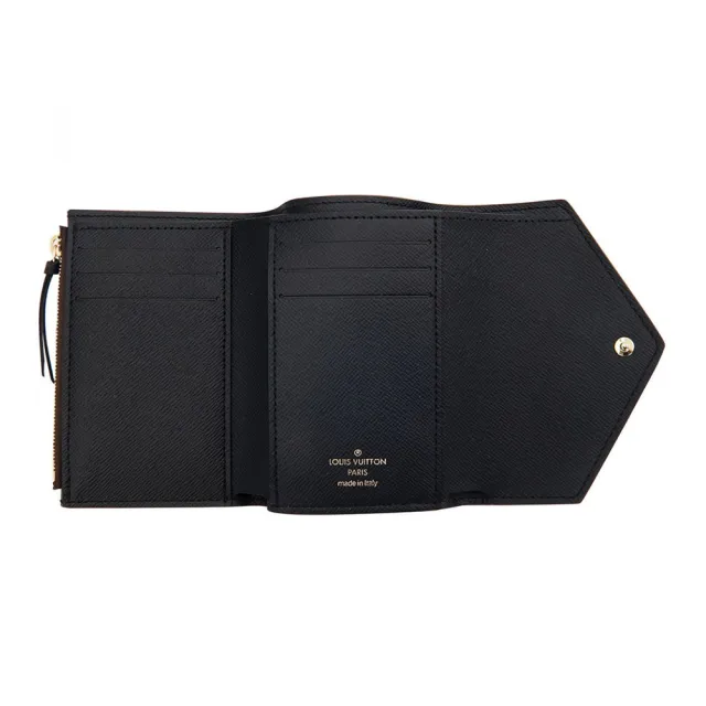 【Louis Vuitton 路易威登】M81557 經典Victorine系列雙色老花帆布三折錢包短夾(雙色)