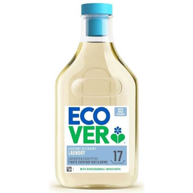 【ECOVER 宜珂】親膚低敏洗衣精-薰衣草&尤加利(1500ml 深層抗菌除臭 洗衣凝露 快洗專用)