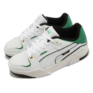 【PUMA】休閒鞋 Slipstream Bball 男鞋 女鞋 白 綠 復古 皮革 麂皮 393266-01