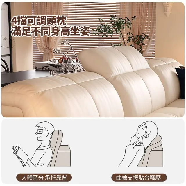 【obis】雲境。懶宅智能電動沙發/沙發床220cm雙人位
